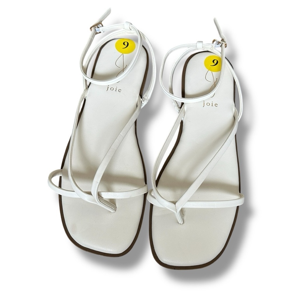 Joie Vida Ecru Cream Strappy Leather Sandals Women's Size 9 NWOT